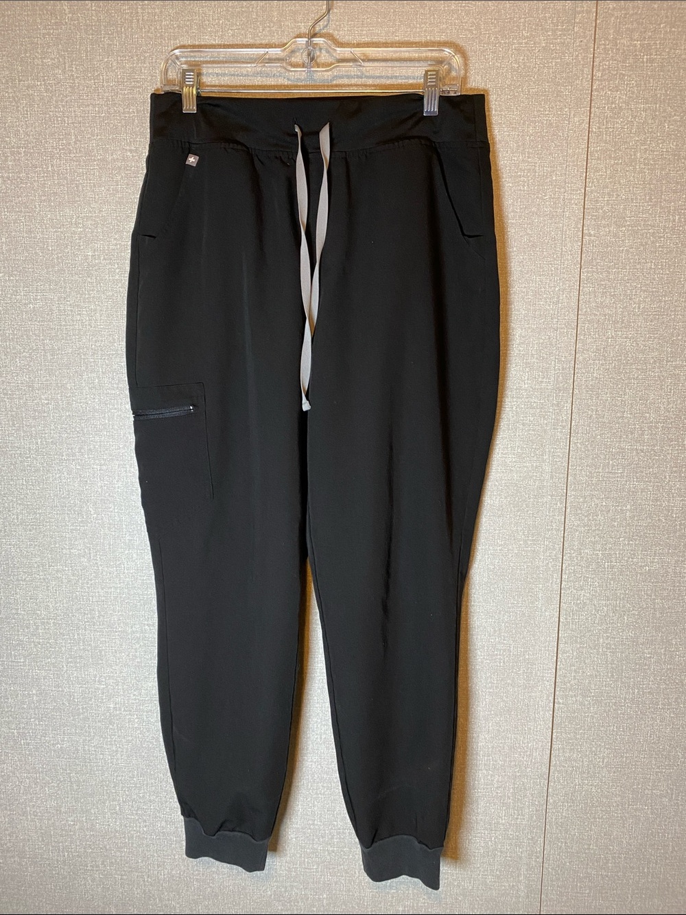 Figs Black Drawstring Jogger Scrub Pants